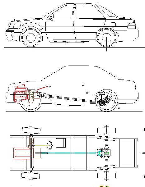 Car driven on gravity displacement